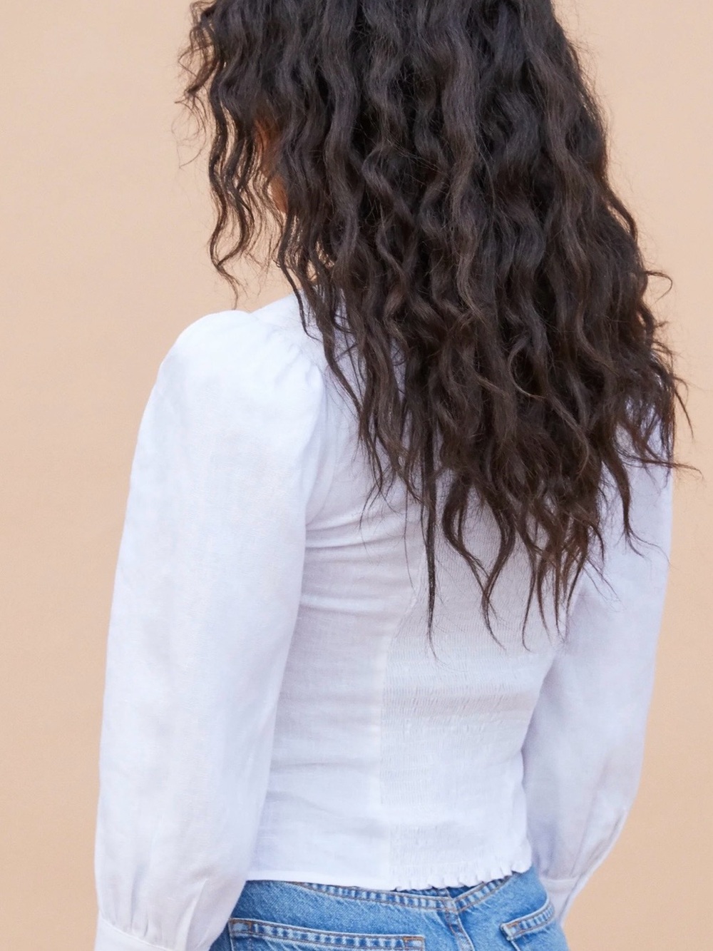 Reformation Stilton White Linen Top - Picture 2 of 5